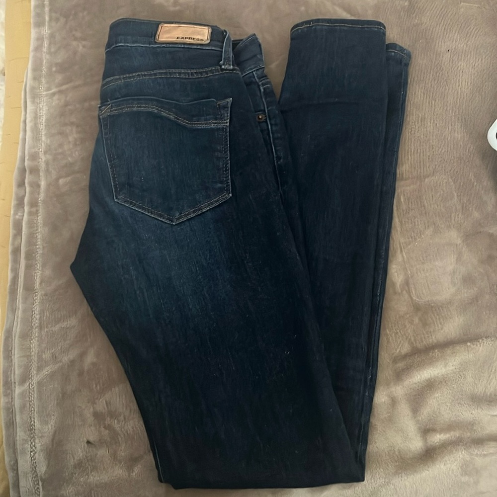 Express skinny mid rise jeans inseam 31”